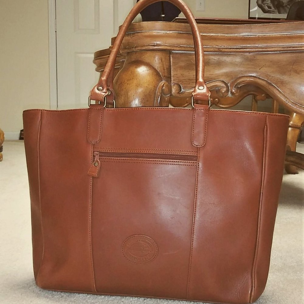 Genuine leather XL Tote
